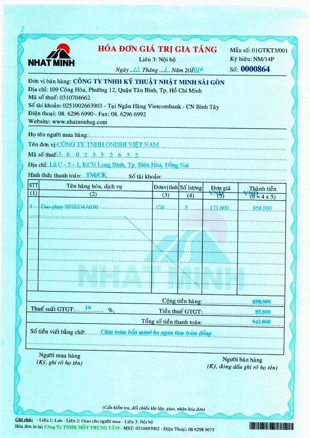 Kế toán doanh thu chi phí và xác định kết quả kinh doanh tại Công ty TNHH Kỹ thuật Nhật Minh Sài Gòn 10 5