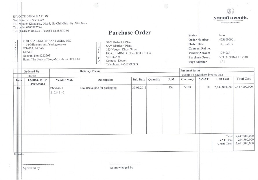 Kế toán tài sản cố định tại Công ty TNHH Sanofi Aventis Việt Nam 16 5