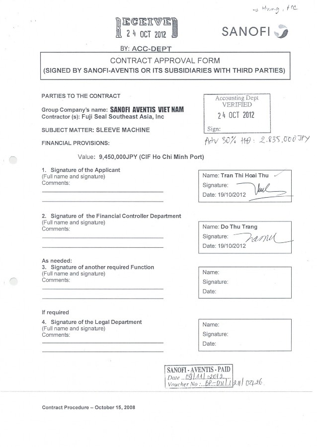 Kế toán tài sản cố định tại Công ty TNHH Sanofi Aventis Việt Nam 16 6