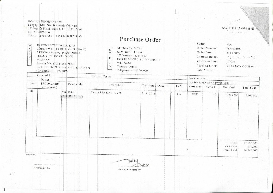 Kế toán tài sản cố định tại Công ty TNHH Sanofi Aventis Việt Nam 16 8