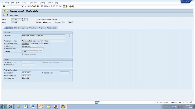 Điểm bắt đầu trích khấu hao hàng tháng Vậy ODep start là ngày 01 02 2014 7