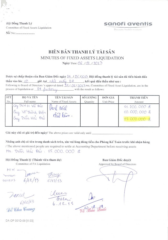 2 Thông báo thanh lý tài sản Đợt 2 Hóa đơn GTGT Bản sao e AED thanh lý 5