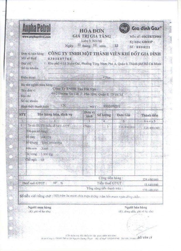 Kế toán thu nhập chi phí và xác định kết quả kinh doanh tại Công ty TNHH MTV Khí đốt gia đình 13 2