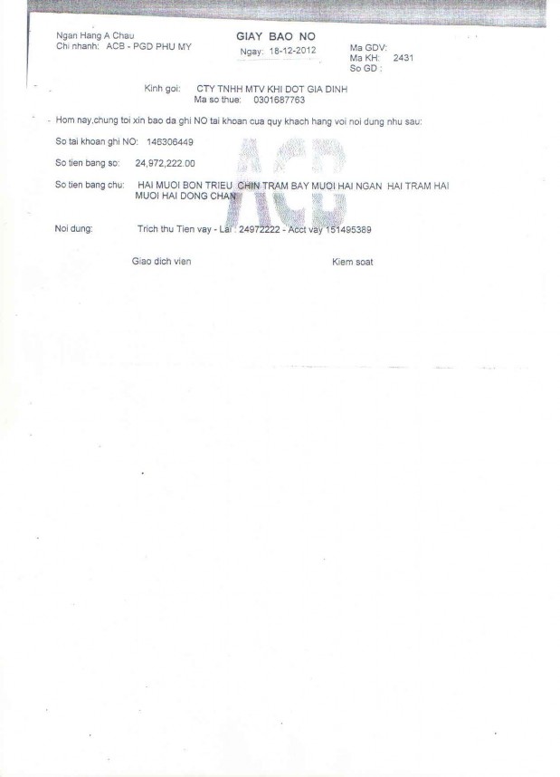 Kế toán thu nhập chi phí và xác định kết quả kinh doanh tại Công ty TNHH MTV Khí đốt gia đình 16 6