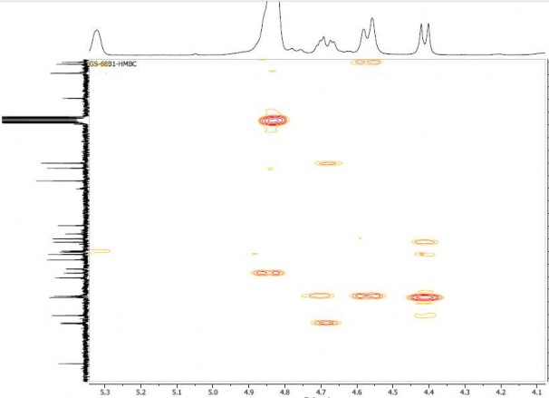 GS1 1 3 Phổ giãn HSQC của hợp chất GS1 1 4 Phổ giãn HMBC của hợp chất GS1 7