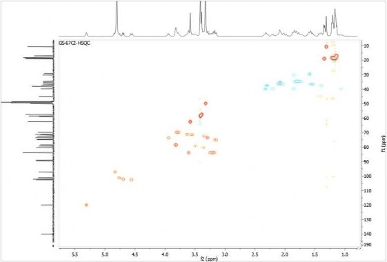 Chất GS10 10 3 Phổ 13 C NMR của hợp chất GS10 10 4 Phổ HSQC của hợp chất GS10 11