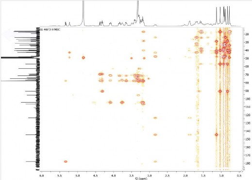 Hợp chất GL8 24 3 Phổ HSQC của hợp chất GL8 24 4 Phổ HMBC của hợp chất GL8 4