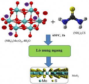 Hình 2 3 Sơ đồ tổng hợp MoS 2 2 2 4 Tổng hợp vật liệu biến tính Mn MoS 2 4