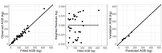 Shorea obtusa Wall AGB a×D b Shorea siamensis Miq AGB a×D b Hình 3 2 Đồ thị đánh 4