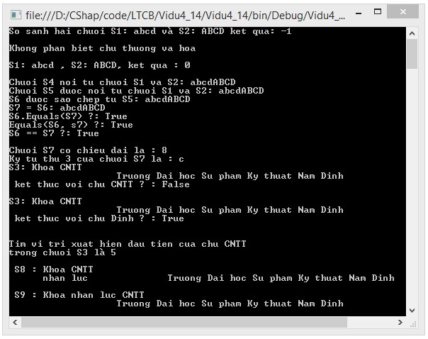 Hình 3 5 Kết quả chương trình ví dụ 5 Chương trình bắt đầu với ba khai báo 1
