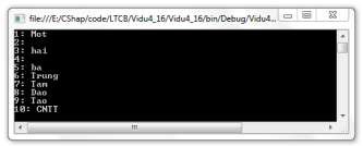 Hình 3 7 Kết quả chương trình ví dụ 3 7 Đoạn chương trình bắt đầu bằng 1
