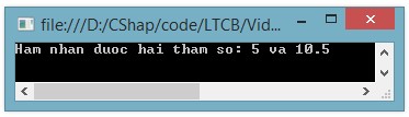 Hình 3 13 Kết quả chương trình ví dụ 3 13 Phương thức PTsẽ lấy hai tham số 2