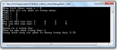 Hình 3 21 Kết quả chương trình bài 3 1 Bài 3 2 Lập chương trình thực hiện các 2