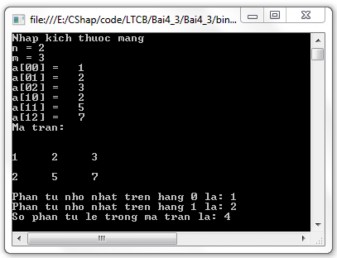 Hình 3 22 Kết quả chương trình bài 3 3 Bài 3 4 Lập chương trình thực hiện các 3