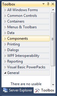 Hình 4 4 Cửa sổ Toolbox Bên phải là cửa sổ Cửa sổSolutionExplorer Hiển thị 1