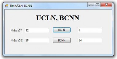Hình 4 21 Giao diện ví dụ 4 8 Các điều khiển để nhập số thứ nhất số 11