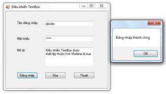 Hình 4 20 Ví dụ về điều khiển TextBox Các nhãn ―Tên đăng nhập‖ ―Mật 8