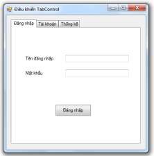 Hình 4 33 Ví dụ về điều khiển TabControl 4 4 3 Điều khiển Dialog 1 Lớp 3