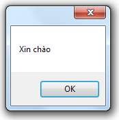 Hình 4 35 Hộp thoại MessageBox chỉ có nội dung o Hiển thị nội dung và tiêu đề 5
