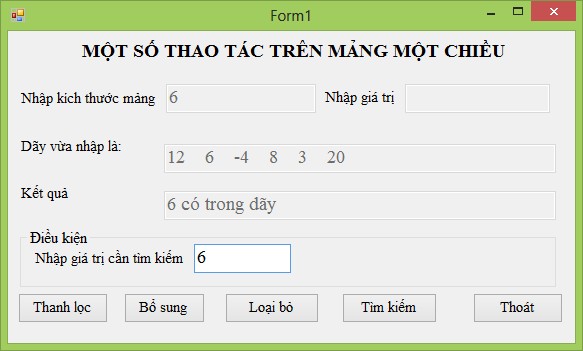 Hình 4 55 Kết quả chạy chương trình khi kích vào nút tìm kiếm Bài 4 8 Tạo một 1