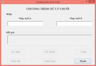 Hình 4 59 Chương trình xử lý chuỗi Yêu cầu Nhãn chương trình xử lý chuỗi 1