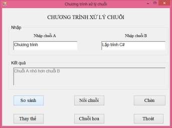 Hình 4 61 Kết quả chạy chương trình xử lý xâu Bài 4 14 Lập chương trình thực 3