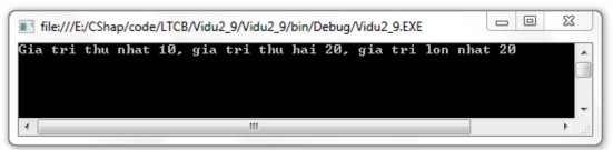 Hình 2 5 Kết quả chương trình ví dụ 2 9 Trong ví dụ minh họa trên toán tử ba 1