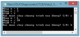 Hình 2 15 Kết quả chương trình ví dụ 2 15 2 6 3 Câu lệnh for Cú pháp for 4