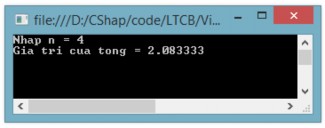 Hình 2 17 Kết quả chương trình ví dụ 2 16 Lưu ý là biến i được khai báo bên 5