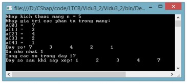 Hình 3 2 Kết quả chương trình ví dụ 3 2 Sử dụng foreach khi đó vòng lặp sẽ 1
