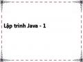 Lập trình Java - 1