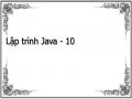 Lập trình Java - 10