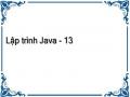 Lập trình Java - 13