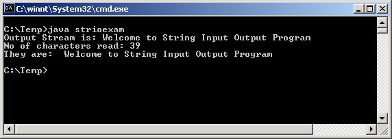 Hình 3 8 Kết quả chạy ví dụ 3 29 3 3 9 Lớp PrinterWriter Lớp „PrintStream‟ 2