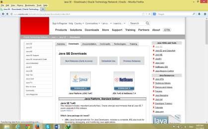 Hình 1 3 Trang web tải bộ công cụ Java Bước 2 Kích chọn biểu tượng Java 1