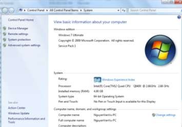 Hình 1 12 Màn hình Computer Properties Bước 3 Chọn Avanced system settings trong cửa 3
