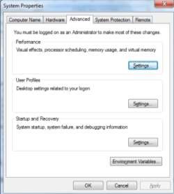 Hình 1 13 Màn hình System Properties Bước 4 ChọnEnvironment Variables khi đó được 4