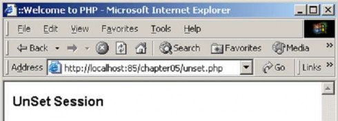 Hình 2 27 Huỷ session 5 Sử dụng biến toàn cục SESSION Tất cả Session được 5
