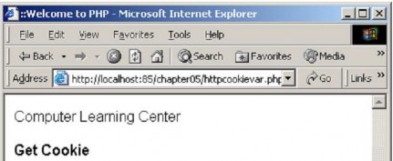Hình 2 29 Dùng HTTP COOKIE VARS Bằng cách sử dụng hàm session get cookie params để 2