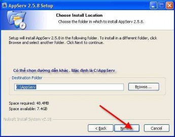 Hình 1 3 Chọn thư mục để cài đặt Nhấn Browse … để chọn thư mục cài 3