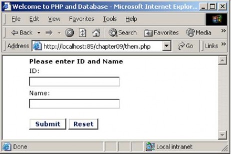 Hình 3 1 Thêm bản ghi Để làm điều này trước tiên khai báo trang them php trong 1