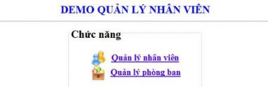 Giao diện trang default php Giao diện trang qlnv php Giao diện trang qlpb php 2 Tạo một 2