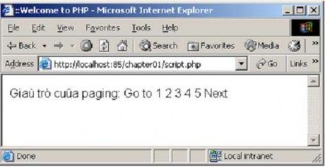 Hình 2 3 Kết quả thực hiện trang script php Nếu muốn sử dụng script hay scriptlet 1