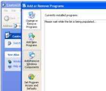 Hình 4 3 Vị trí của Windows Components Trong cửa sổ tiếp theo đánh dấu vào mục 9