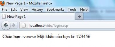 Hình 4 9 Kết quả chạy file login asp 4 3 2 Đối tượng Response Đối tượng 2