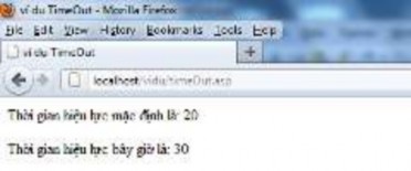 Hình 4 15 Kết quả chạy file TimeOut asp 3 Các phương thức của đối tượng 4