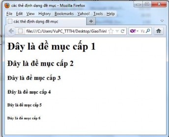 Hình 2 11 Kết quả chạy file ví dụ 2 7 2 8 3 Thẻ xuống dòng BR Nếu chúng ta 1