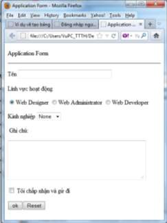 Hình 2 20 Kết quả chạy ví dụ 2 18 2 18 Khung Frame Khung chia một cửa sổ trình 1