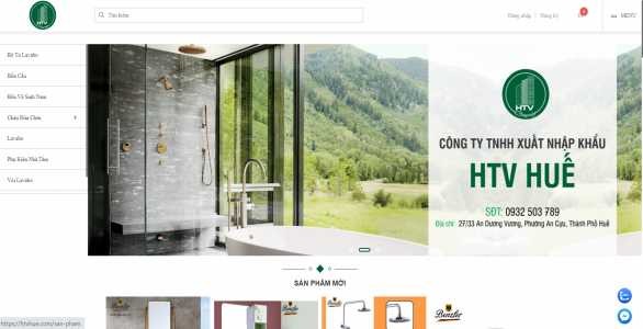Hình 2 4 Giao diện website của Công ty TNHH Xuất Nhập Khẩu HTV Huế Nguồn Công ty 4