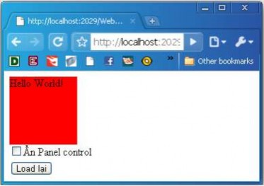 Hình 3 36 Minh họa sử dụng điều khiển Panel Điều khiển PlaceHolder PlaceHolder 2